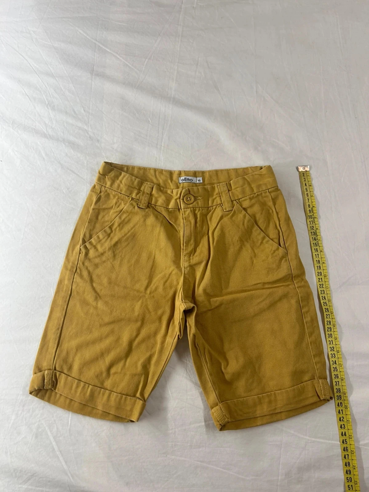 Short Chino jaune moutarde gémo